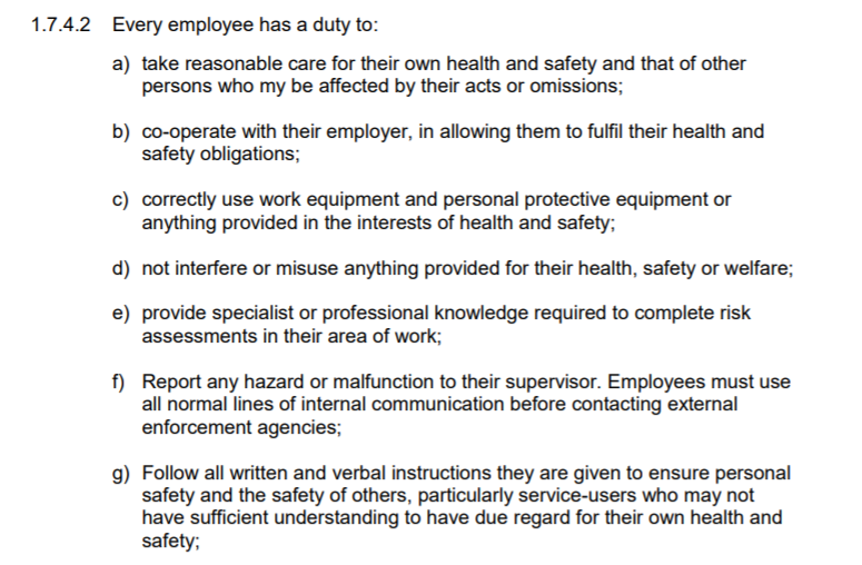 How To Write A Safety Policy For Employees